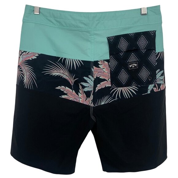 Billabong Men Tribong Pro Board Short Size 32 All Day Layback Swim Trunk Black - Picture 6 of 7